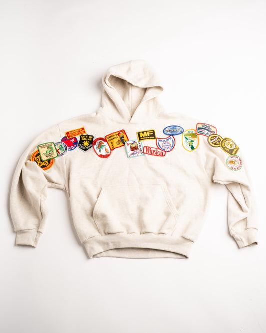 Patchwork Pullover Hoodie